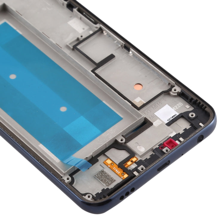 Front Housing LCD Frame Bezel Plate for LG K50 / K12 MAX / LMX520BMW / LMX520EMW(Double SIM Version) (Black)