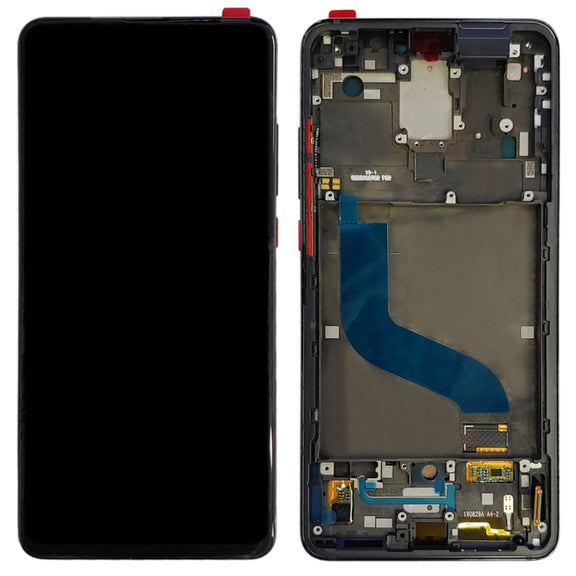 Original AMOLED LCD Screen for Xiaomi 9T Pro / Redmi K20 Pro / Redmi K20 Digitizer Full Assembly with Frame(Black)