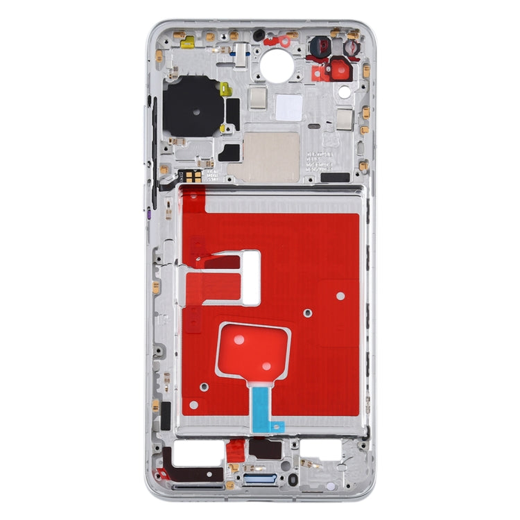 Original Middle Frame Bezel Plate with Side Keys for Huawei P40(Silver)