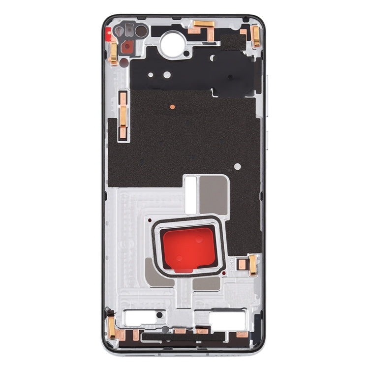 Original Middle Frame Bezel Plate with Side Keys for Huawei P40(Silver)