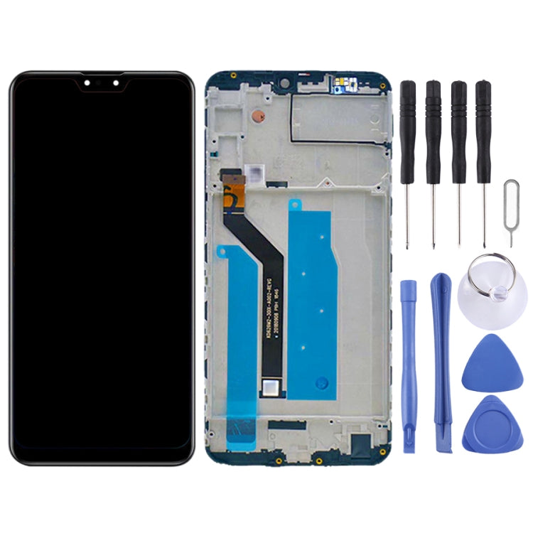 OEM LCD Screen for Asus Zenfone Max Pro M2 ZB631KL X01BDA Digitizer Full Assembly with Frame���Black)