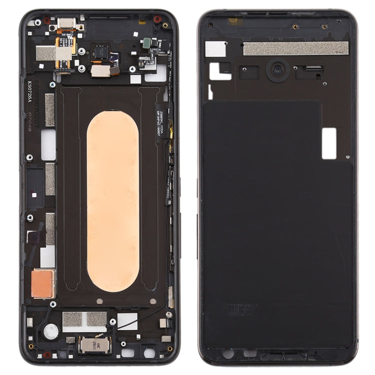 Middle Frame Bezel Plate with Side Keys for Asus ROG Phone II ZS660KL(Black)