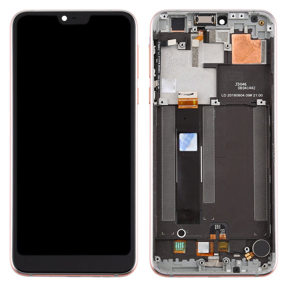 TFT LCD Screen for Nokia 7.1 TA-1100 TA-1096 TA-1095 TA-1085 TA-1097 Digitizer Full Assembly with Frame (Silver)