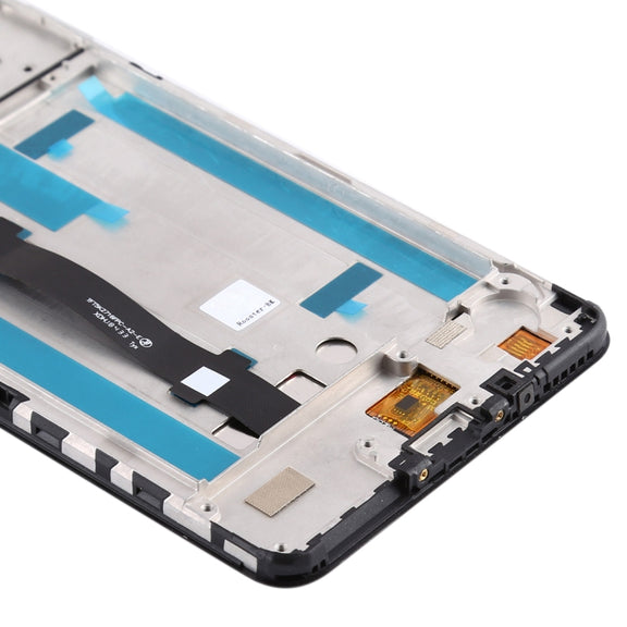 TFT LCD Screen for Nokia 3.1 Plus TA-1118 Digitizer Full Assembly with Frame (Black)