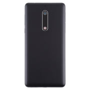 Battery Back Cover with Power & Volume Button Flex Cable & Camera Lens Cover for Nokia 5 TA-1024 TA-1027 TA-1044 TA-1053(Black)