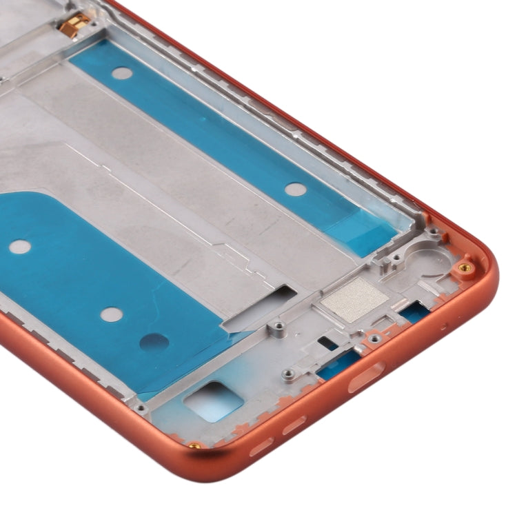 Middle Frame Bezel Plate for Nokia 7.2 / 6.2 / TA-1196 TA-1198 TA-1200 TA-1187 TA-1201 (Orange)