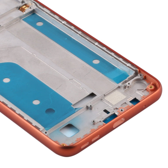 Middle Frame Bezel Plate for Nokia 7.2 / 6.2 / TA-1196 TA-1198 TA-1200 TA-1187 TA-1201 (Orange)