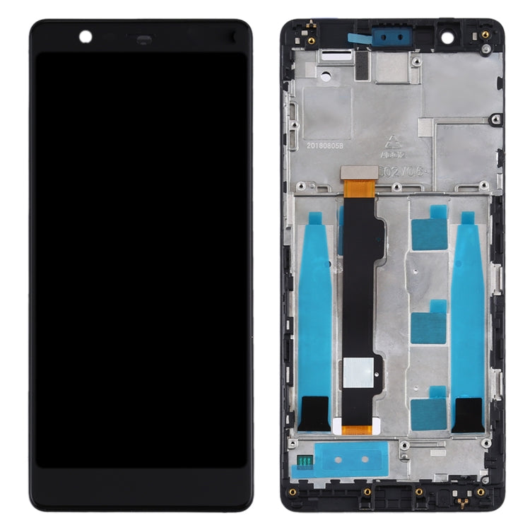 TFT LCD Screen for Nokia 5.1 TA-1061 TA-1075 TA-1076 TA-1088 TA-1081 Digitizer Full Assembly with Frame (Black)