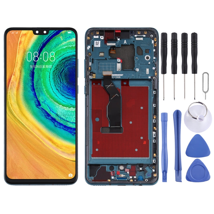 Original OLED LCD Screen for Huawei Mate 30 Digitizer Full Assembly with Frame(Green)