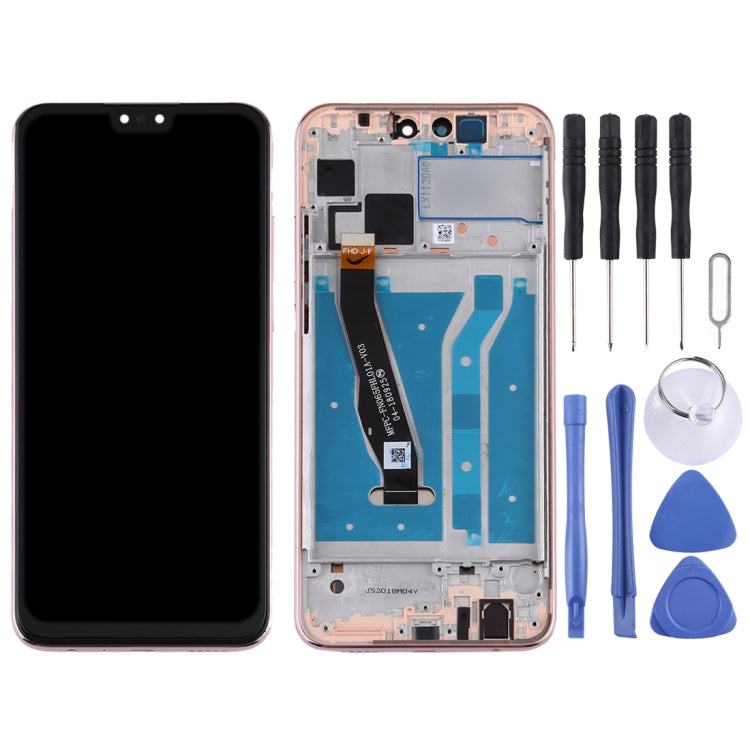 OEM LCD Screen for Huawei Y9 (2019) Digitizer Full Assembly with Frame(Gold)