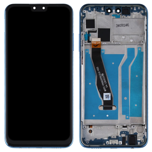 OEM LCD Screen for Huawei Y9 (2019) Digitizer Full Assembly with Frame(Blue)