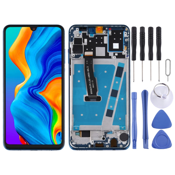 OEM LCD Screen for Huawei P30 Lite (RAM 4G / Standard Version) Digitizer Full Assembly with Frame(Blue)