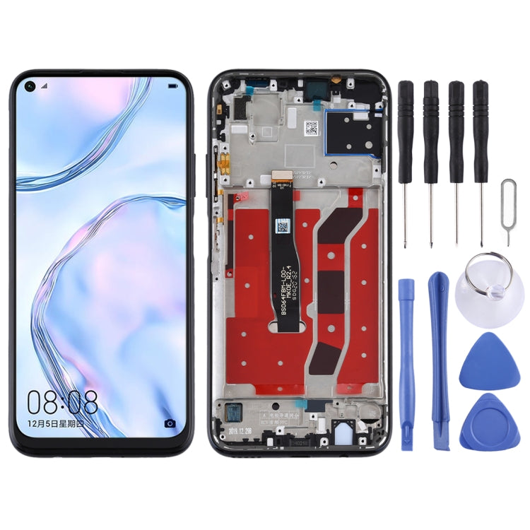 OEM LCD Screen for Huawei Nova 6 SE Digitizer Full Assembly with Frame(Black)
