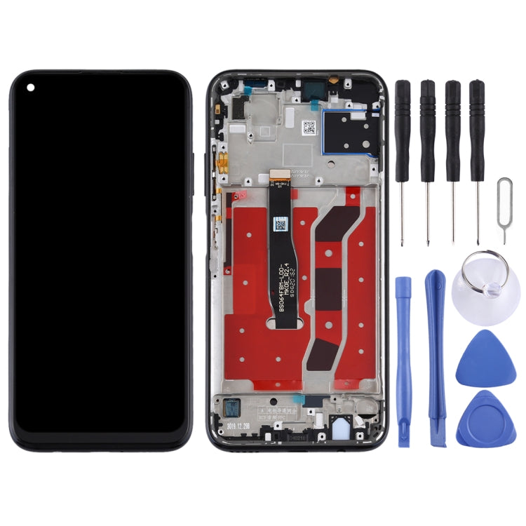 OEM LCD Screen for Huawei Nova 6 SE Digitizer Full Assembly with Frame(Black)