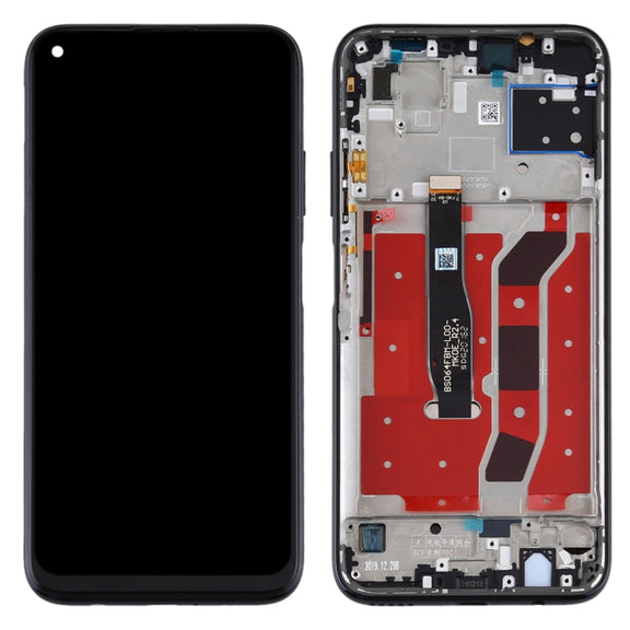 OEM LCD Screen for Huawei Nova 6 SE Digitizer Full Assembly with Frame(Black)