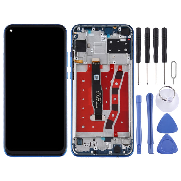 OEM LCD Screen for Huawei Nova 6 SE Digitizer Full Assembly with Frame(Blue)