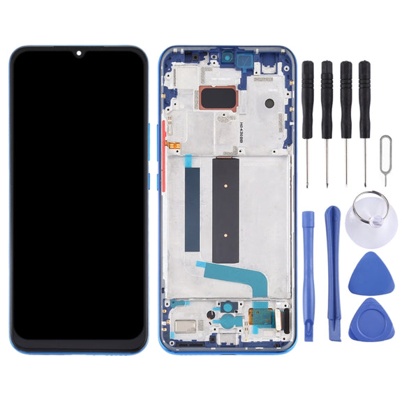 Original AMOLED LCD Screen for Xiaomi Mi 10 Lite 5G with Digitizer Full Assembly(Blue)