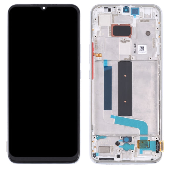 Original AMOLED LCD Screen for Xiaomi Mi 10 Lite 5G with Digitizer Full Assembly(Silver)