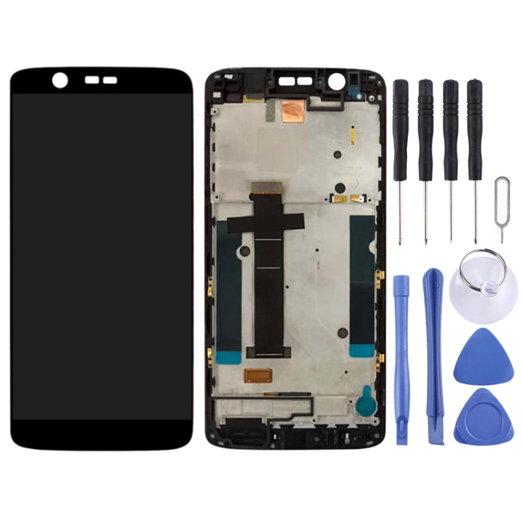 OEM LCD Screen for ZTE Axon 7 Mini / B2017 / B2017G Digitizer Full Assembly with Frame���Black)