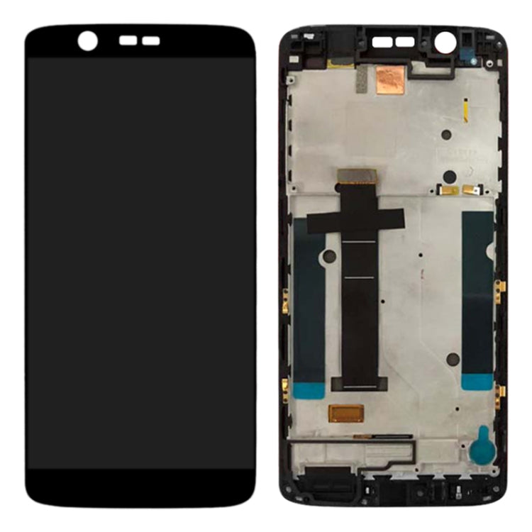 OEM LCD Screen for ZTE Axon 7 Mini / B2017 / B2017G Digitizer Full Assembly with Frame���Black)
