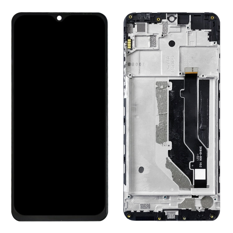 OEM LCD Screen for ZTE Blade 20 Smart / V1050 Digitizer Full Assembly with Frame���Black)