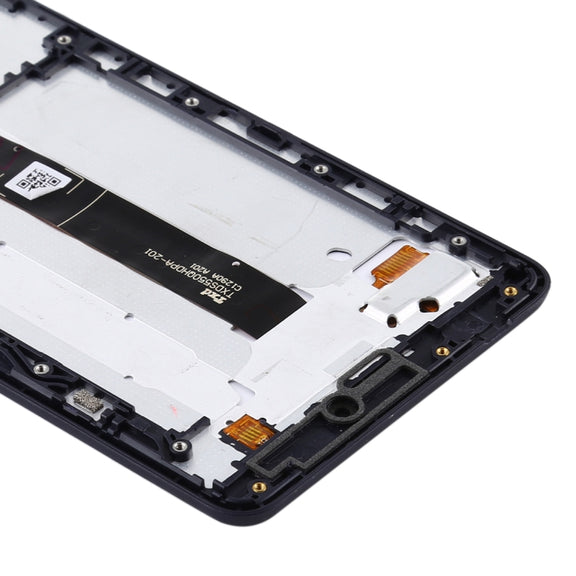 TFT LCD Screen for Nokia 2.1 Digitizer Full Assembly with Frame (Black)