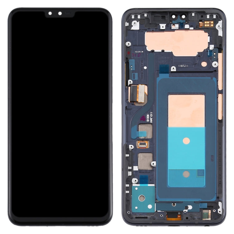 Original LCD Screen for LG V40 ThinQ Digitizer Full Assembly with Frame(Black)