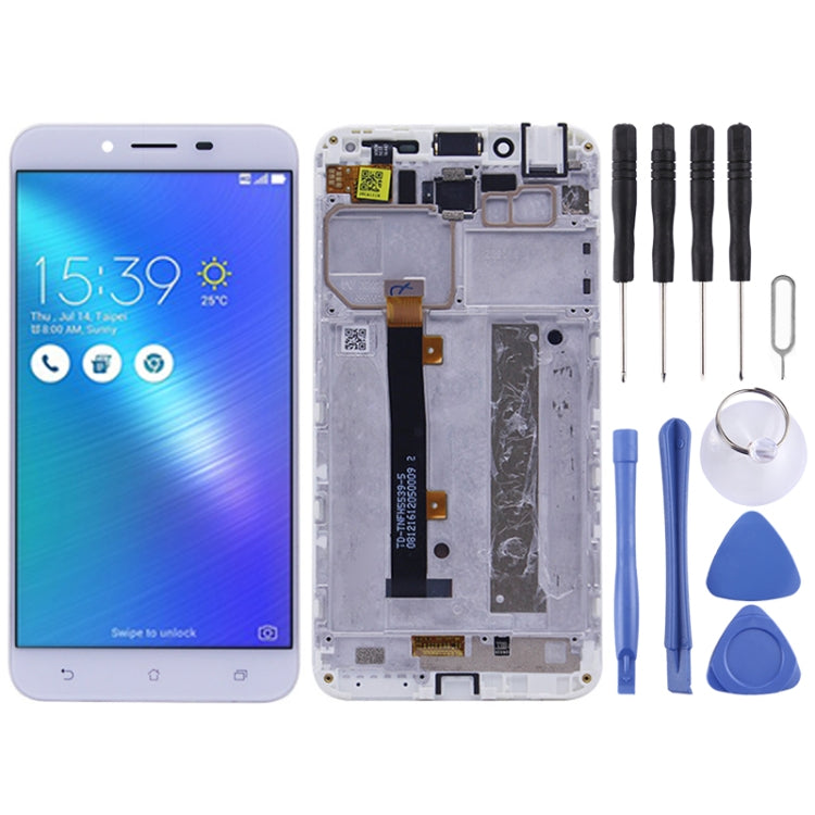 OEM LCD Screen for Asus Zenfone 3 Max ZC553KL / X00D  Digitizer Full Assembly with Frame���White)