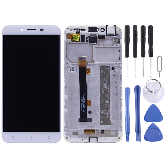 OEM LCD Screen for Asus Zenfone 3 Max ZC553KL / X00D  Digitizer Full Assembly with Frame���White)