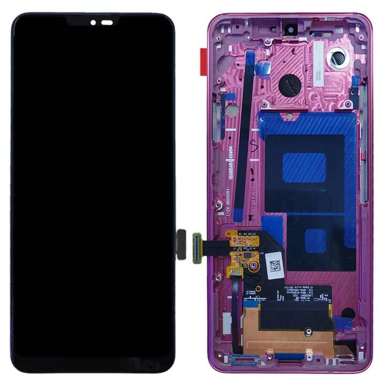 Original LCD Screen for LG G7 ThinQ / G710 G710EM G710PM G710VMP Digitizer Full Assembly with Frame (Red)