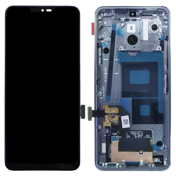 Original LCD Screen for LG G7 ThinQ / G710 G710EM G710PM G710VMP Digitizer Full Assembly with Frame (Silver)