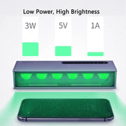 QIANLI iSee 2 LCD Screen Repair Dust Checking Fingerprint Scratch Detection Lamp Green Light Source Protect Eyes