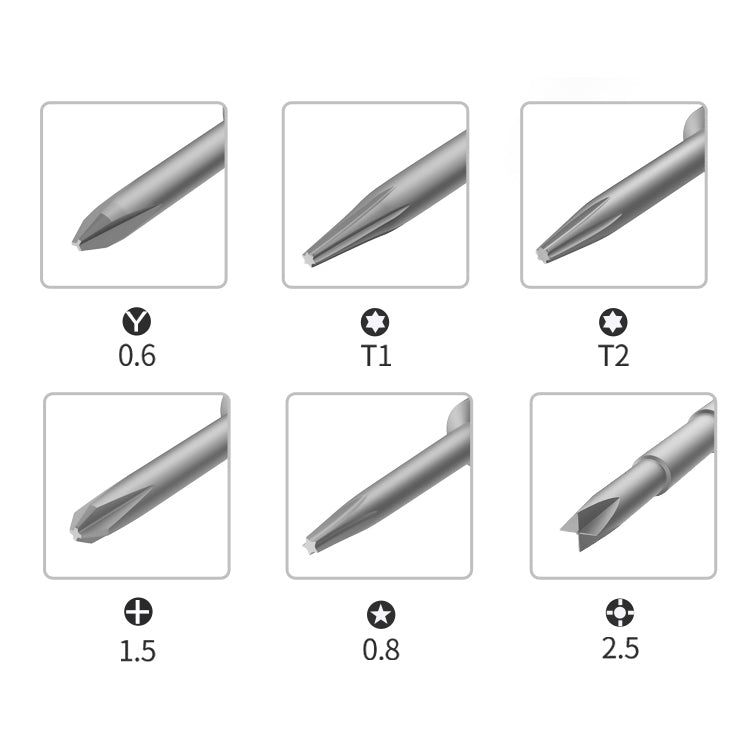 BEST BST-895 6 in 1  Mobile Phone Screwdriver For Mobile Phone Dismantling Screwdriver