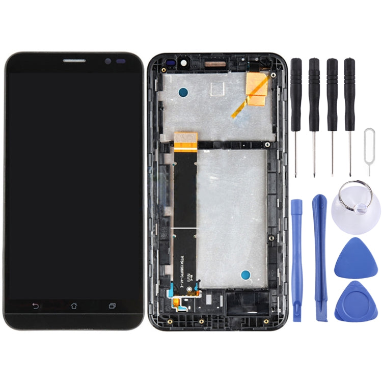 OEM LCD Screen for ASUS Zenfone Ir TV ZB551KL TD-LTE X013D X013DB Digitizer Full Assembly with Frame���Black)