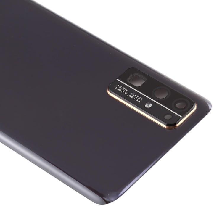 Original Battery Back Cover With Camera Lens Cover for Huawei Honor 30(Black)