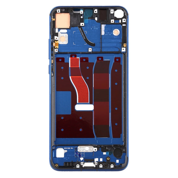 Front Housing LCD Frame Bezel Plate with Side Keys for Huawei Honor V20 (Honor View 20)(Blue)