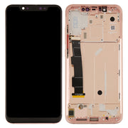 LCD Screen and Digitizer Full Assembly with Frame & Side Keys for Xiaomi Mi 8(Rose Gold)