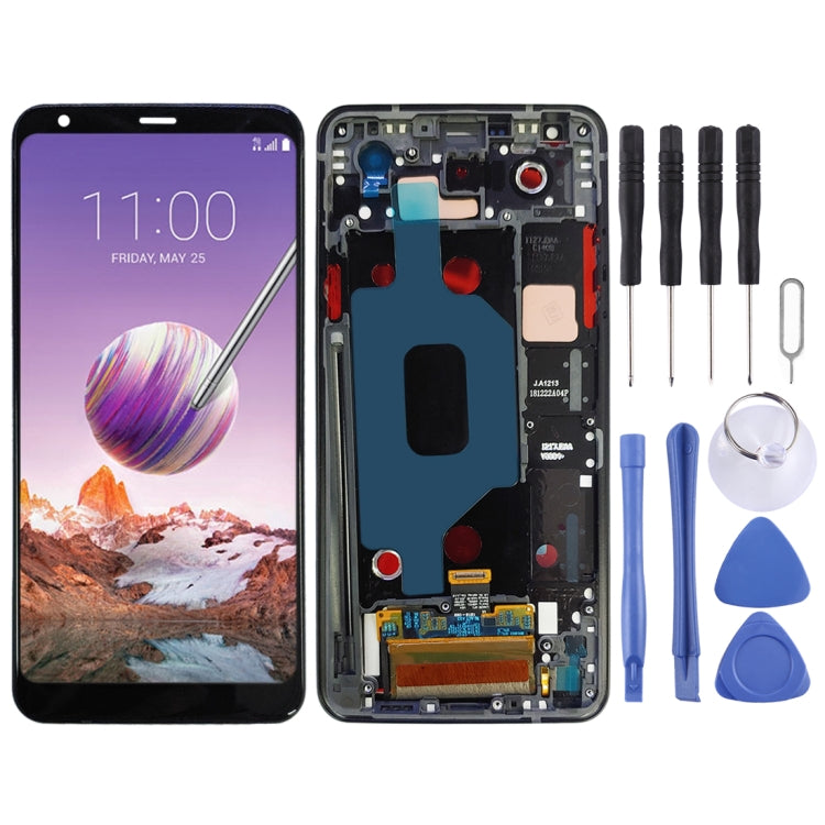 TFT LCD Screen for LG Stylo 4 / Q Stylo 4 / Q710 / Q710MS / Q710CS Digitizer Full Assembly with Frame(Black)