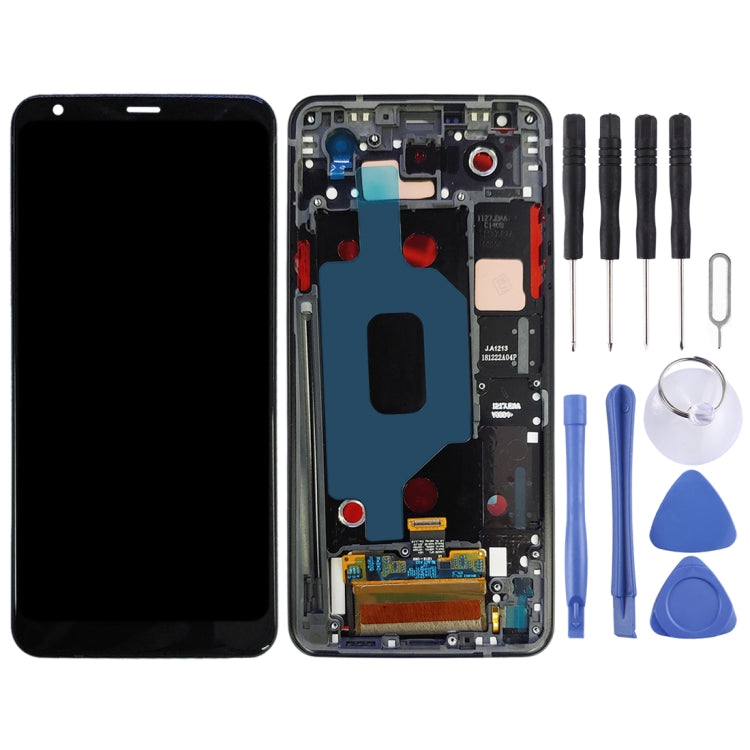 TFT LCD Screen for LG Stylo 4 / Q Stylo 4 / Q710 / Q710MS / Q710CS Digitizer Full Assembly with Frame(Black)