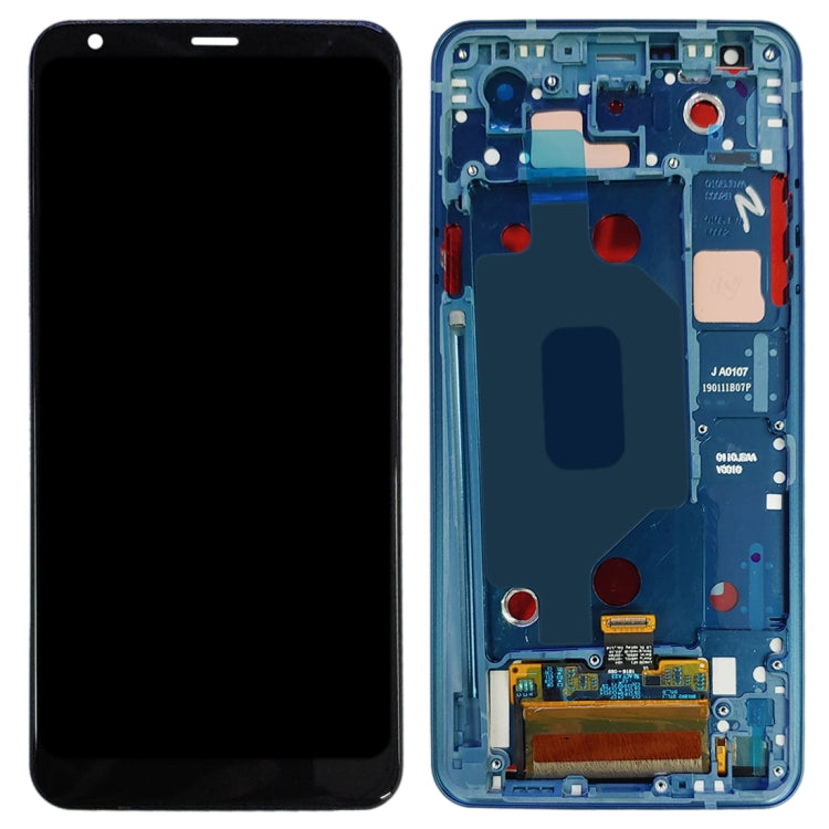 TFT LCD Screen for LG Stylo 4 / Q Stylo 4 / Q710 / Q710MS / Q710CS Digitizer Full Assembly with Frame(Blue)