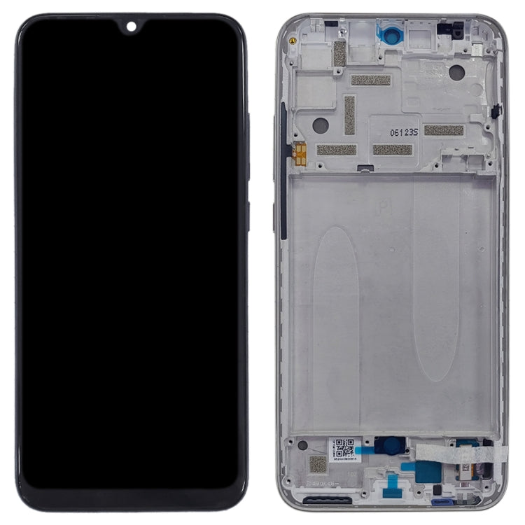 TFT LCD Screen for Xiaomi Mi CC9e / Mi A3 Digitizer Full Assembly with Frame(Silver)