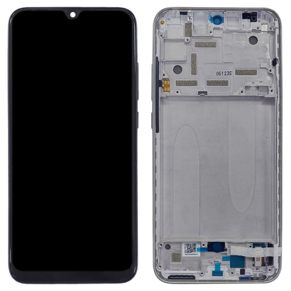 TFT LCD Screen for Xiaomi Mi CC9e / Mi A3 Digitizer Full Assembly with Frame(Silver)