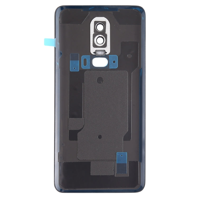 For OnePlus 6 Smooth Surface Battery Back Cover (Black)