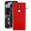 For OnePlus 6 Smooth Surface Battery Back Cover (Red) - Back Cover by PMC TechLife | Online Shopping South Africa | PMC TechLife