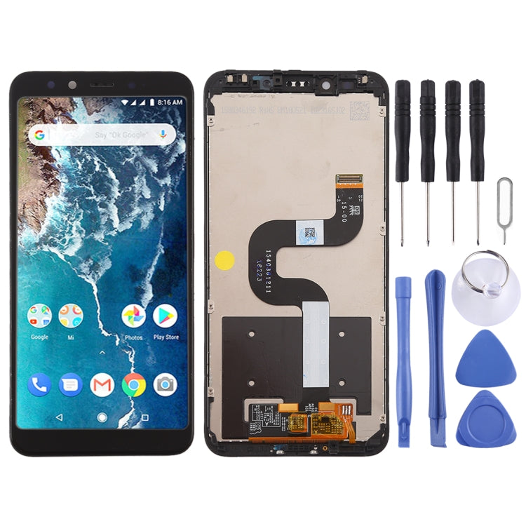 TFT LCD Screen for Xiaomi Mi 6X / A2 Digitizer Full Assembly with Frame(Black)