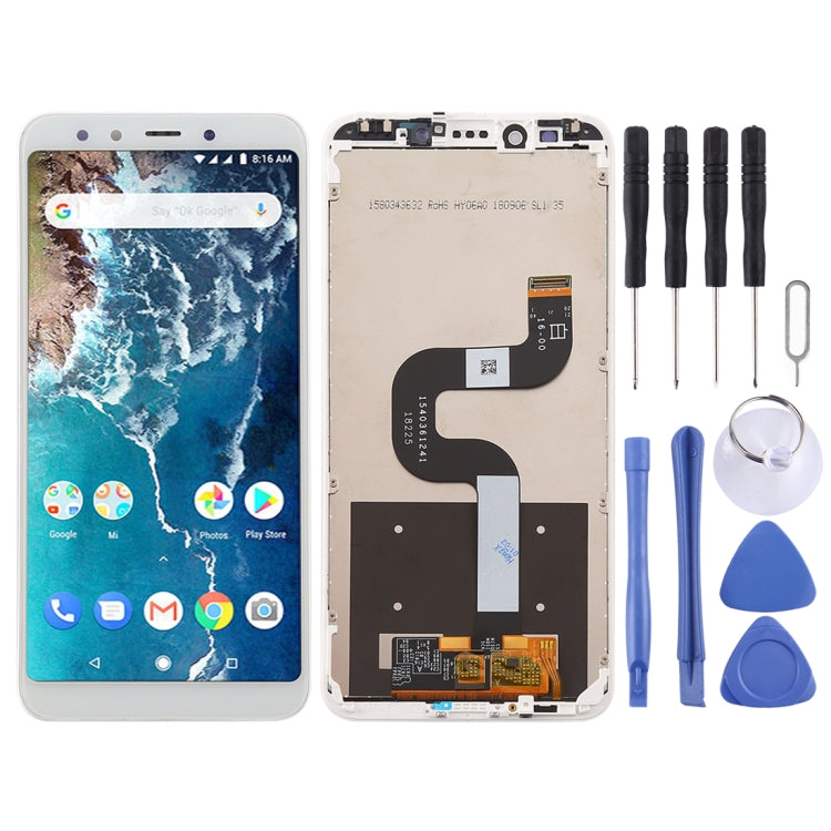 TFT LCD Screen for Xiaomi Mi 6X / A2 Digitizer Full Assembly with Frame(White)