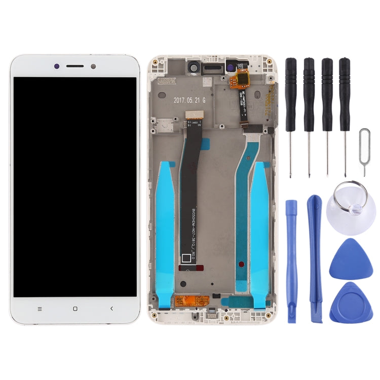 TFT LCD Screen for Xiaomi Redmi 4X Digitizer Full Assembly with Frame(White)