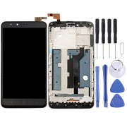 OEM LCD Screen For ZTE ZMax Pro / Z981 Digitizer Full Assembly with Frame���Black)