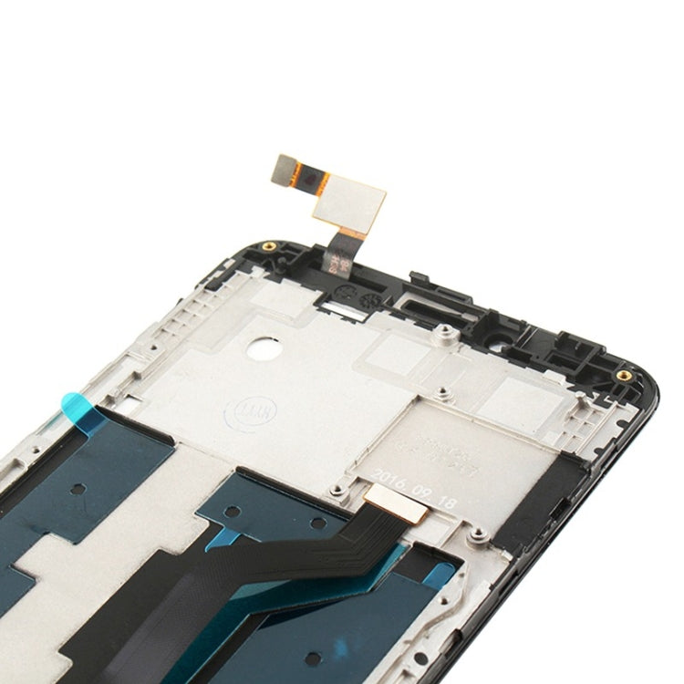 OEM LCD Screen For ZTE ZMax Pro / Z981 Digitizer Full Assembly with Frame���Black)