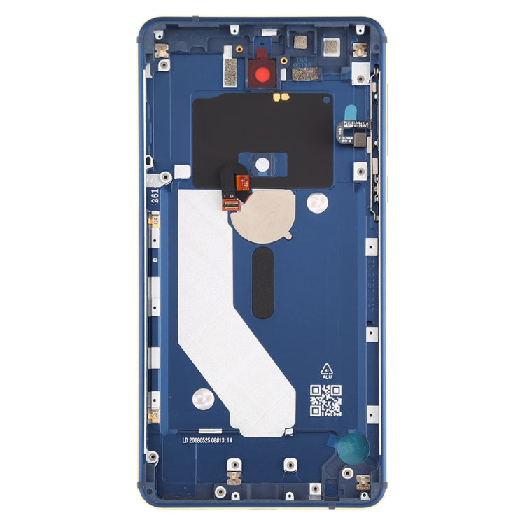 Battery Back Cover with Camera Lens & Side Keys & Fingerprint Sensor for Nokia 6.1 / 6 (2018) / 6 (2nd Gen)(Blue)
